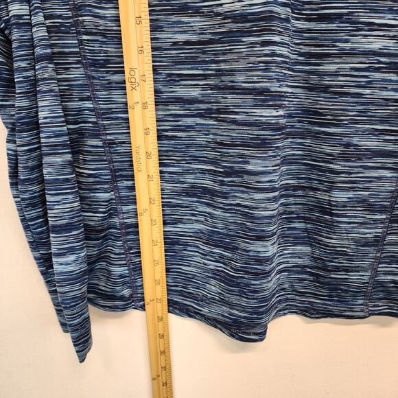 Under Armour Performance Pullover Size L Space Dye Blue 1/2 Zip Lightweight Gorp - Picture 9 of 11